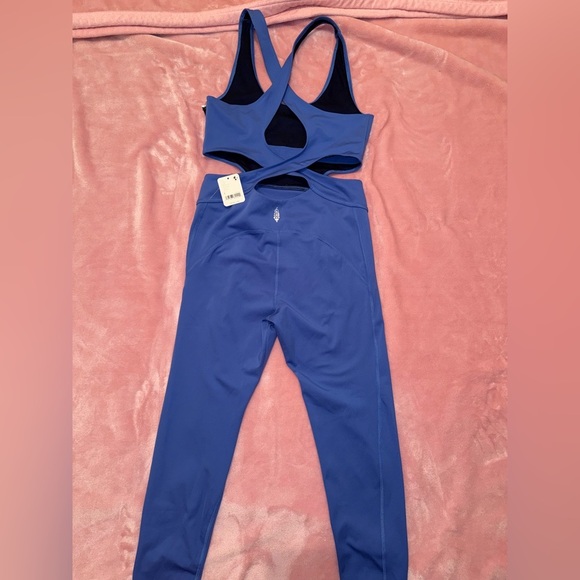 Free People FP Movement Women's XS Back It Up Bodysuit Blue - Picture 7 of 7